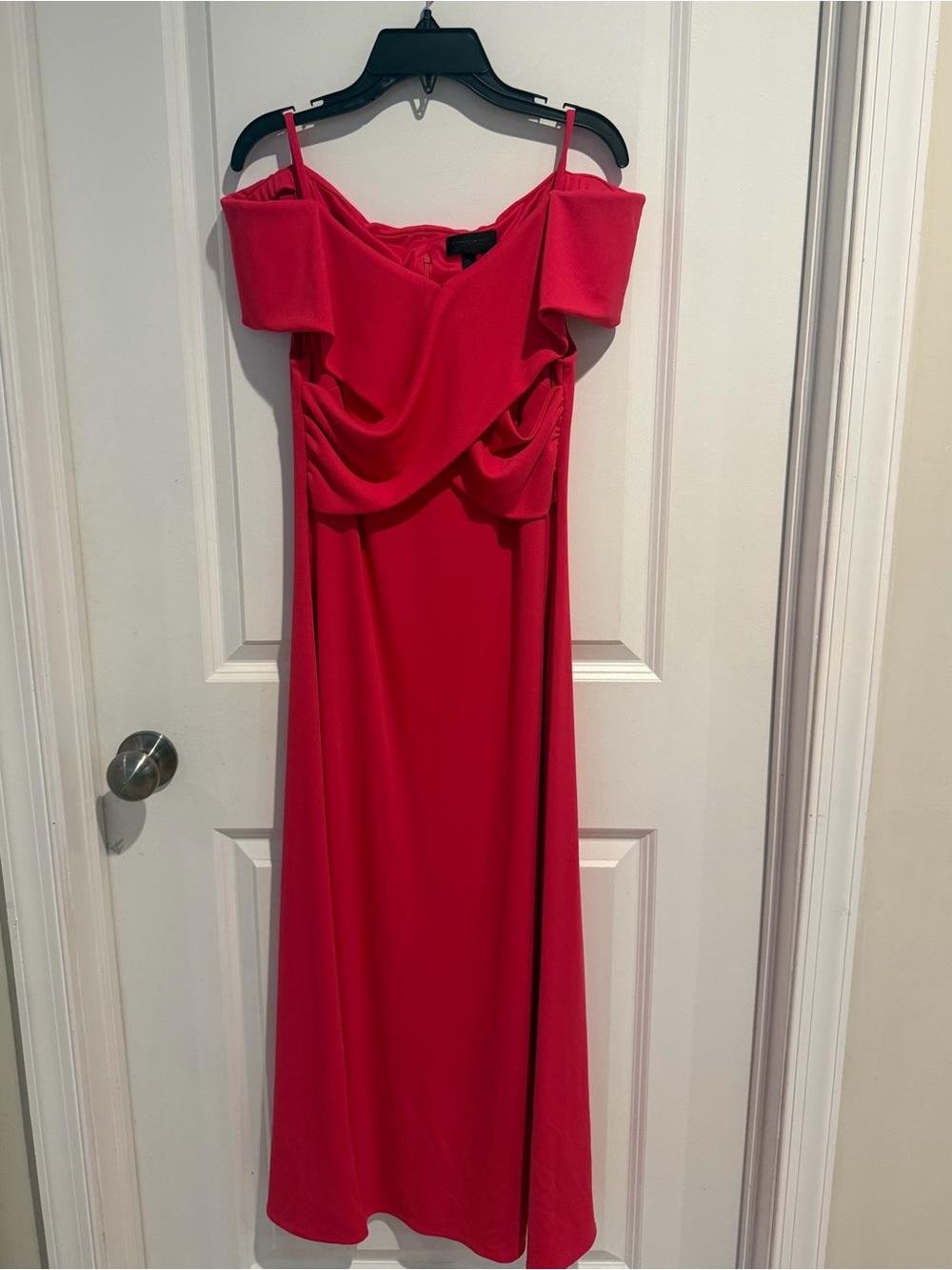 Donna Karan Off-Shoulder - Hot Pink Dress - Size 4